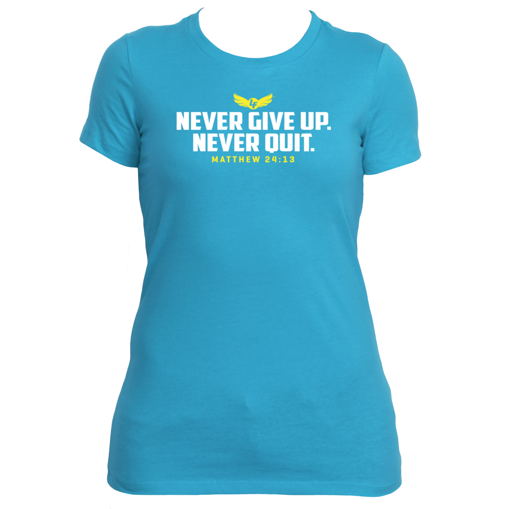 never give up, never quit